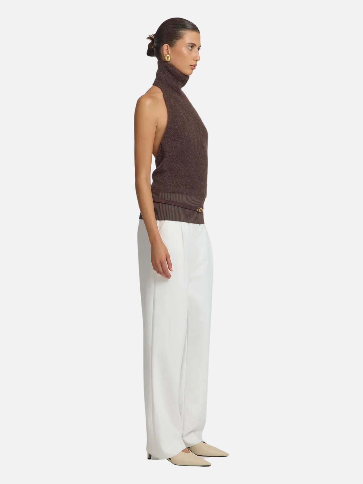 Alberta Knit Top - Cocoa Tops Viktoria & Woods 