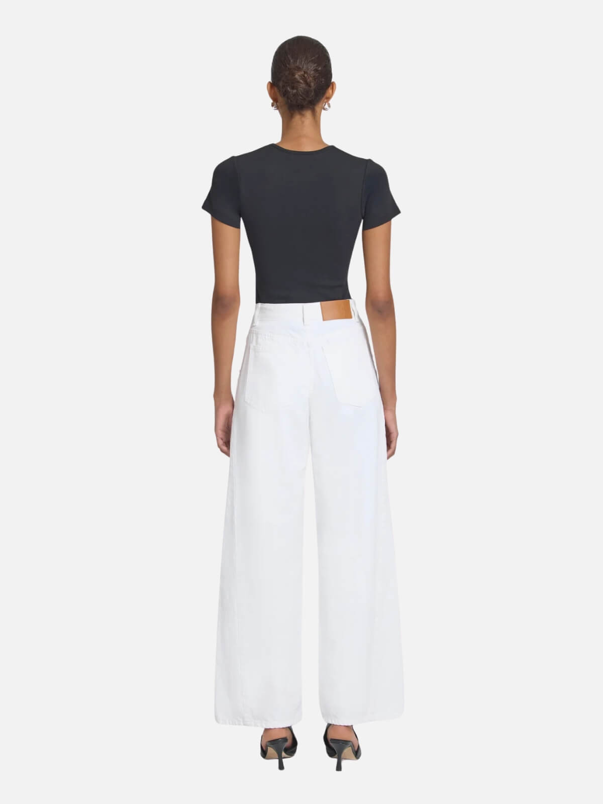 Dolly Stud Jean - Ivory Wash