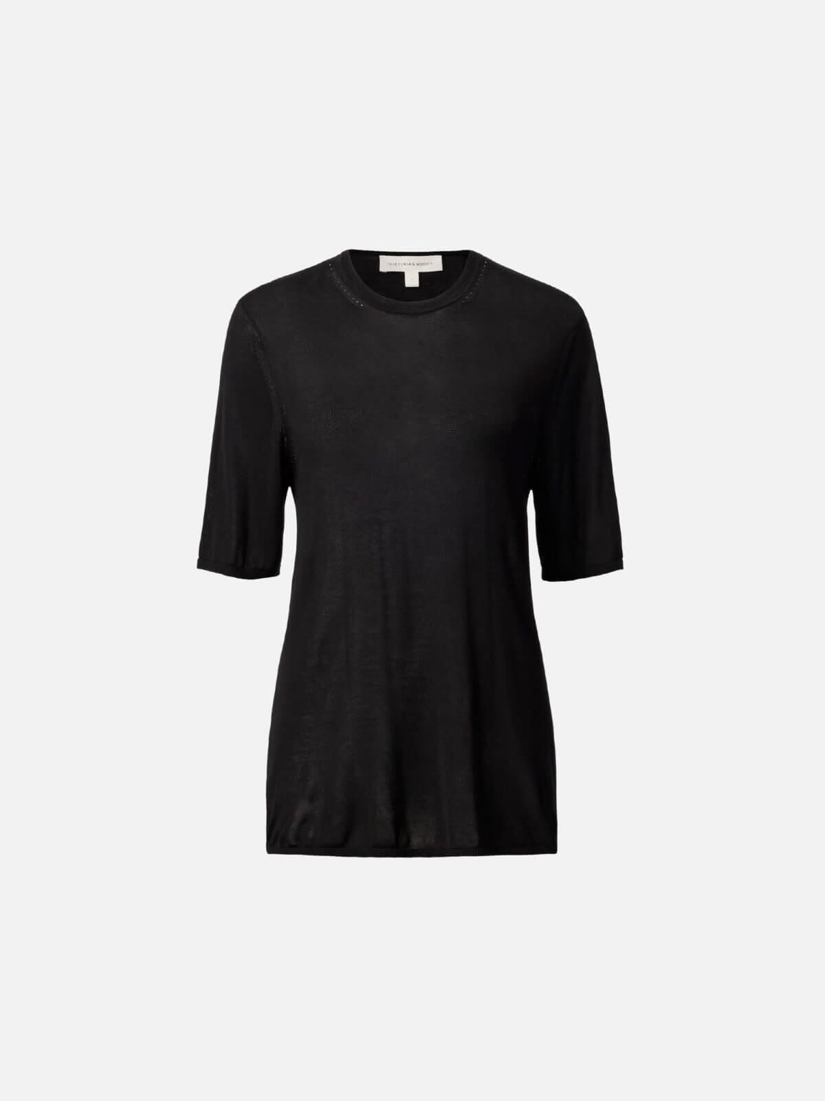 Viktoria & Woods | Ember Knit Tee - Black | Perlu