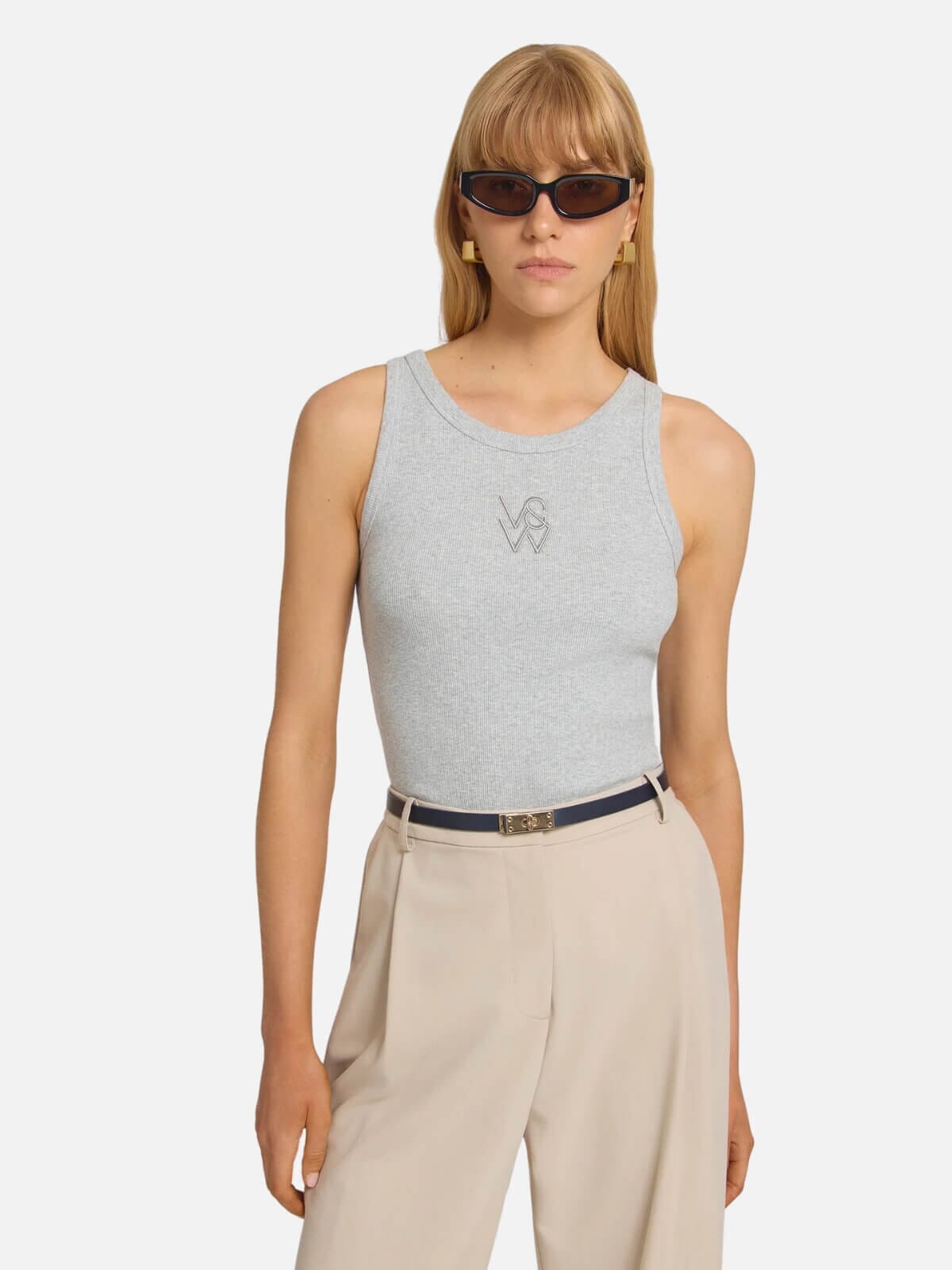 Hayes Tank - Grey Marle Tops Viktoria & Woods 