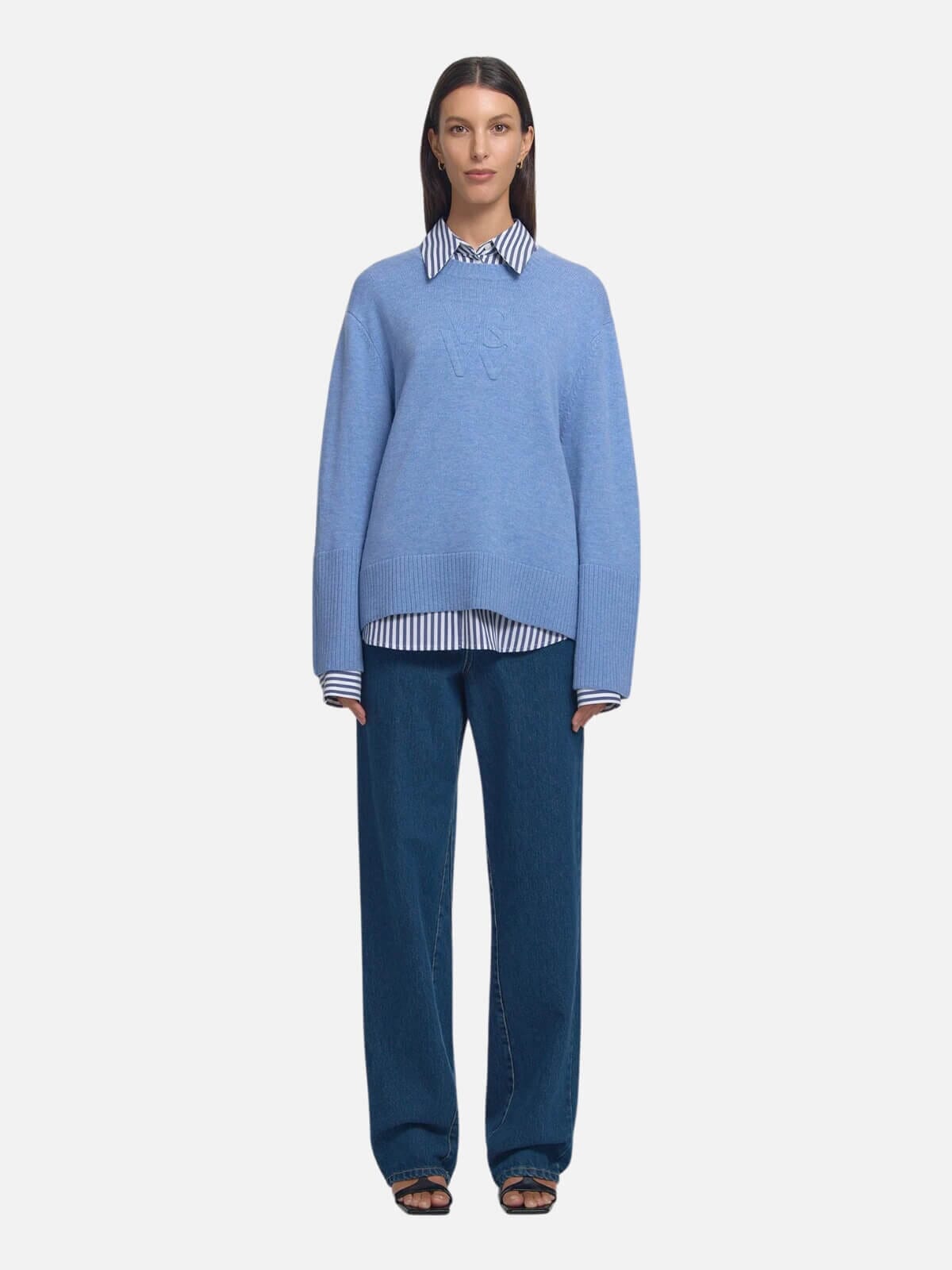 Viktoria & Woods | Skyfall Knit - Denim Blue | Perlu