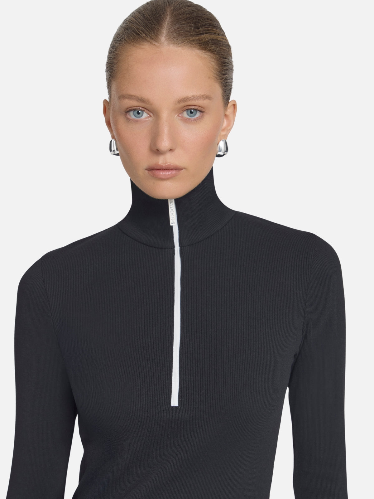 Summit Rib Turtleneck - Black