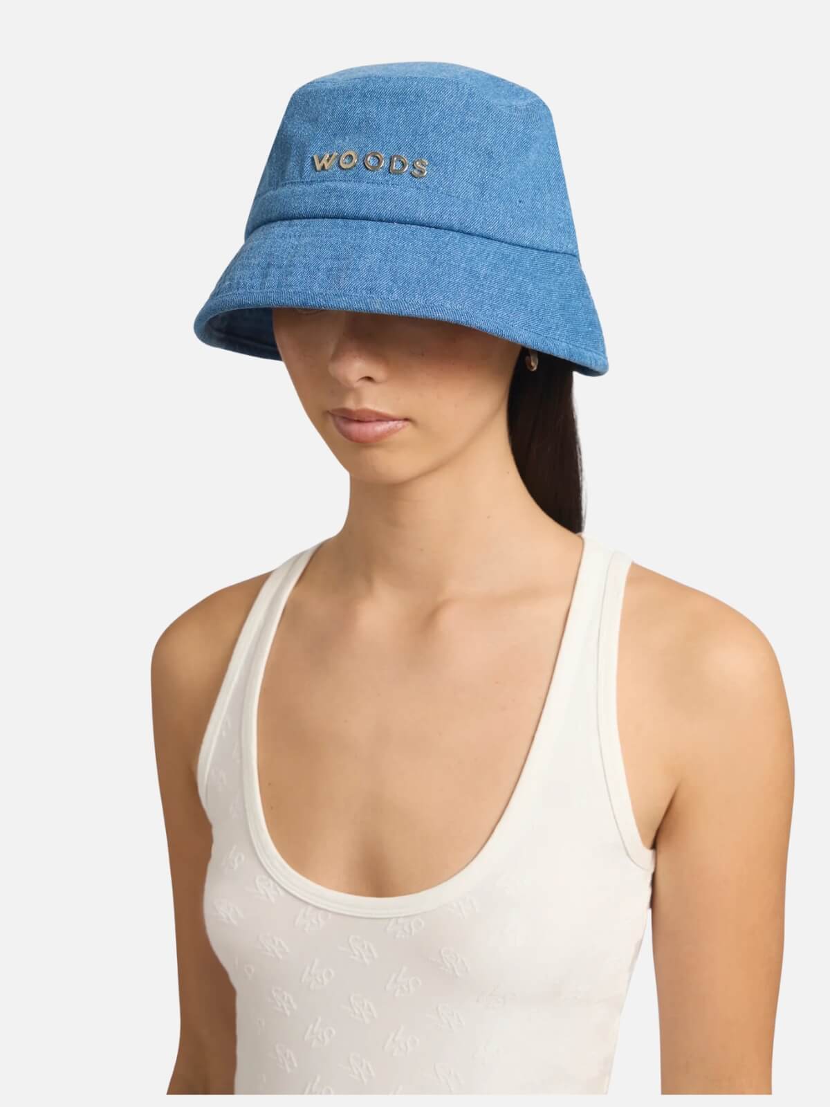Woods Metal Bucket Hat - Denim Blue