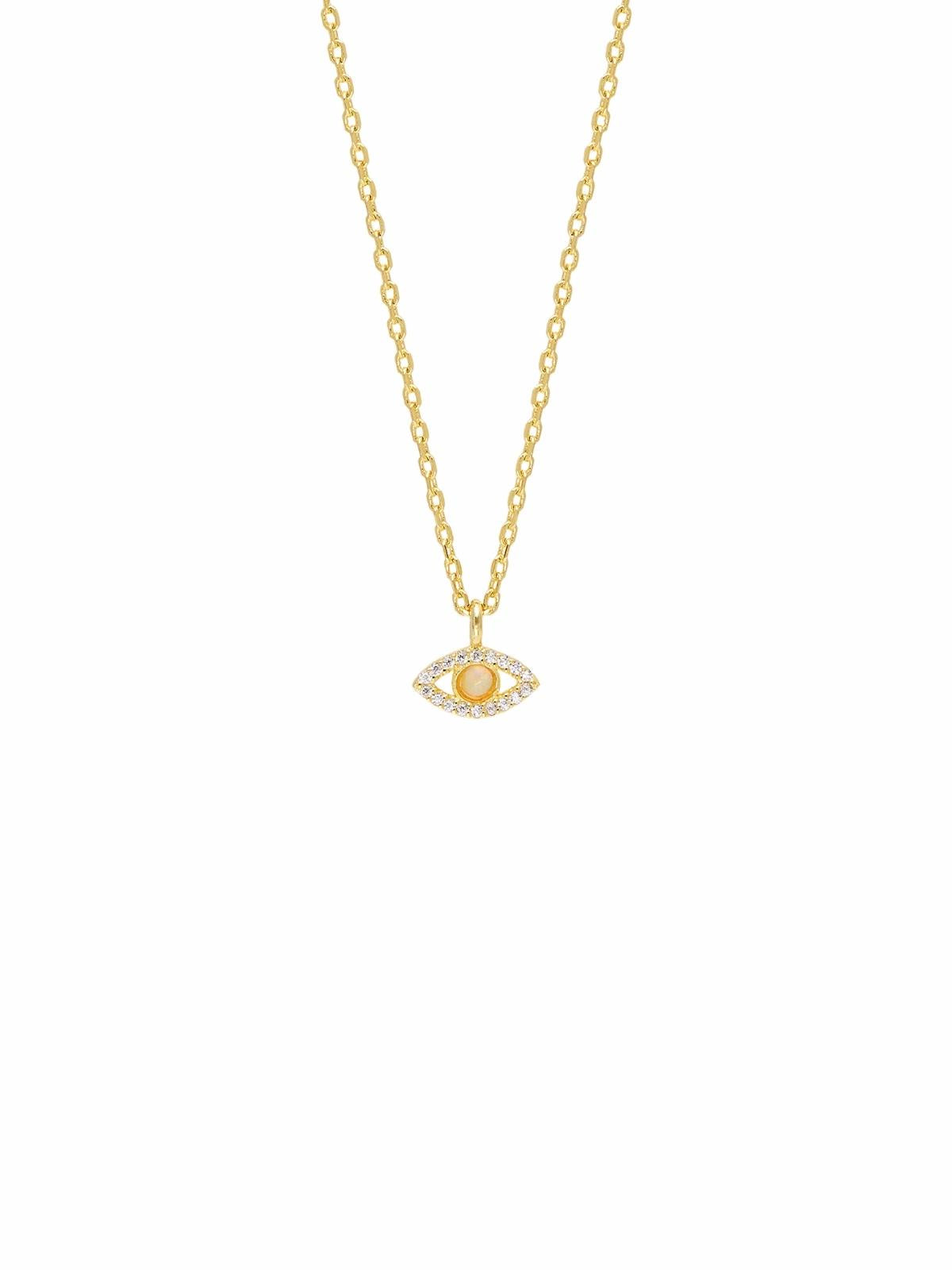 Eye Of Intuition Necklace - Gold Necklaces By Charlotte 