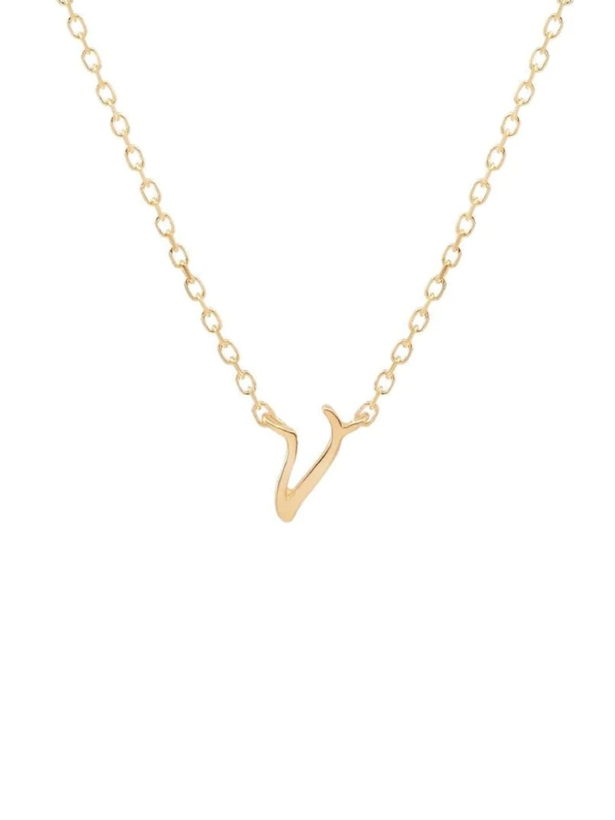 14K Gold Love Letter Necklace Necklaces By Charlotte V 