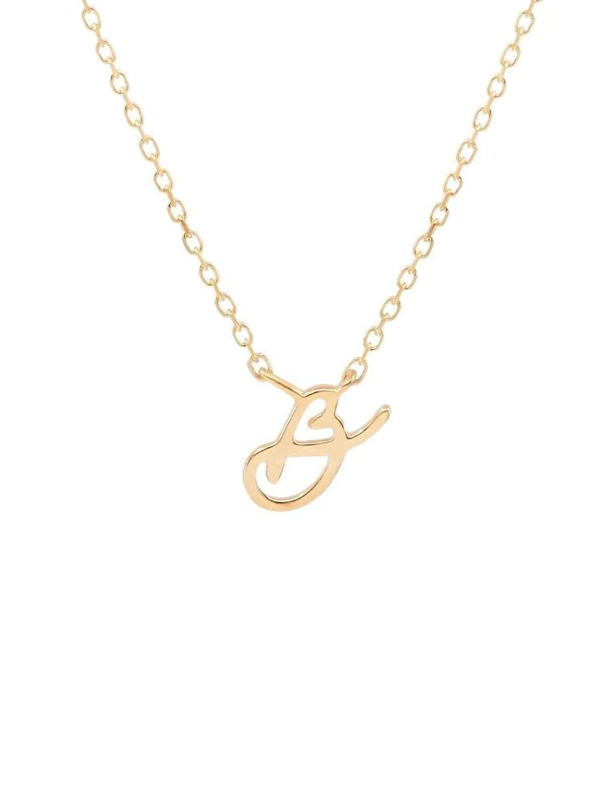 14K Gold Love Letter Necklace Necklaces By Charlotte B 