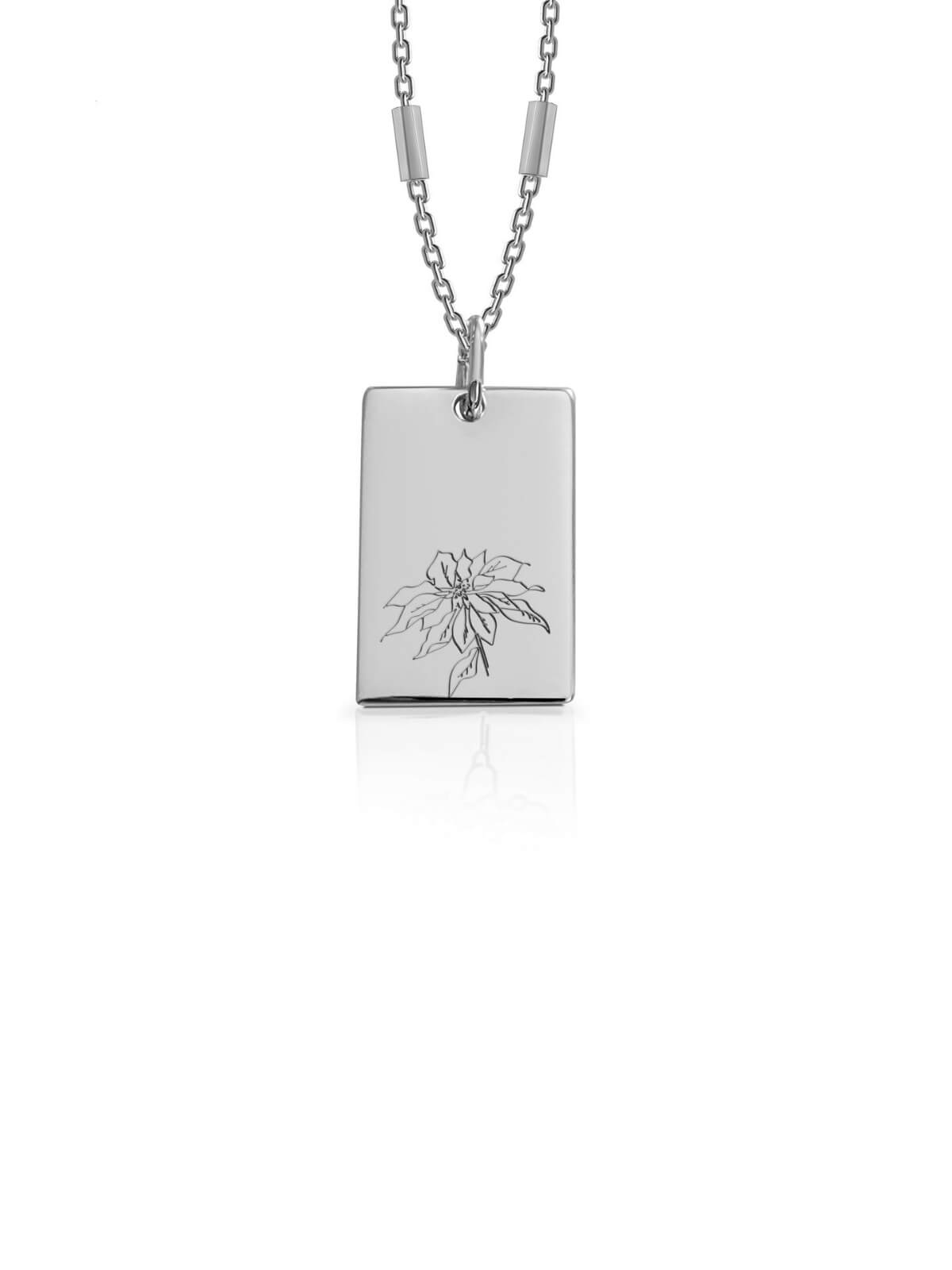 Bianko Birth Flower Necklace Silver | Perlu