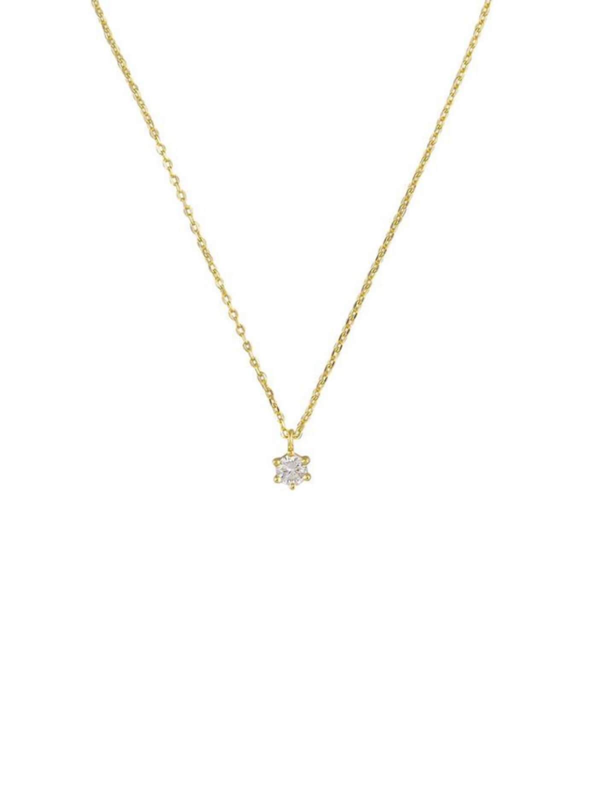 Jolie & Deen | Ariel Necklace Crystal - Gold | Perlu 