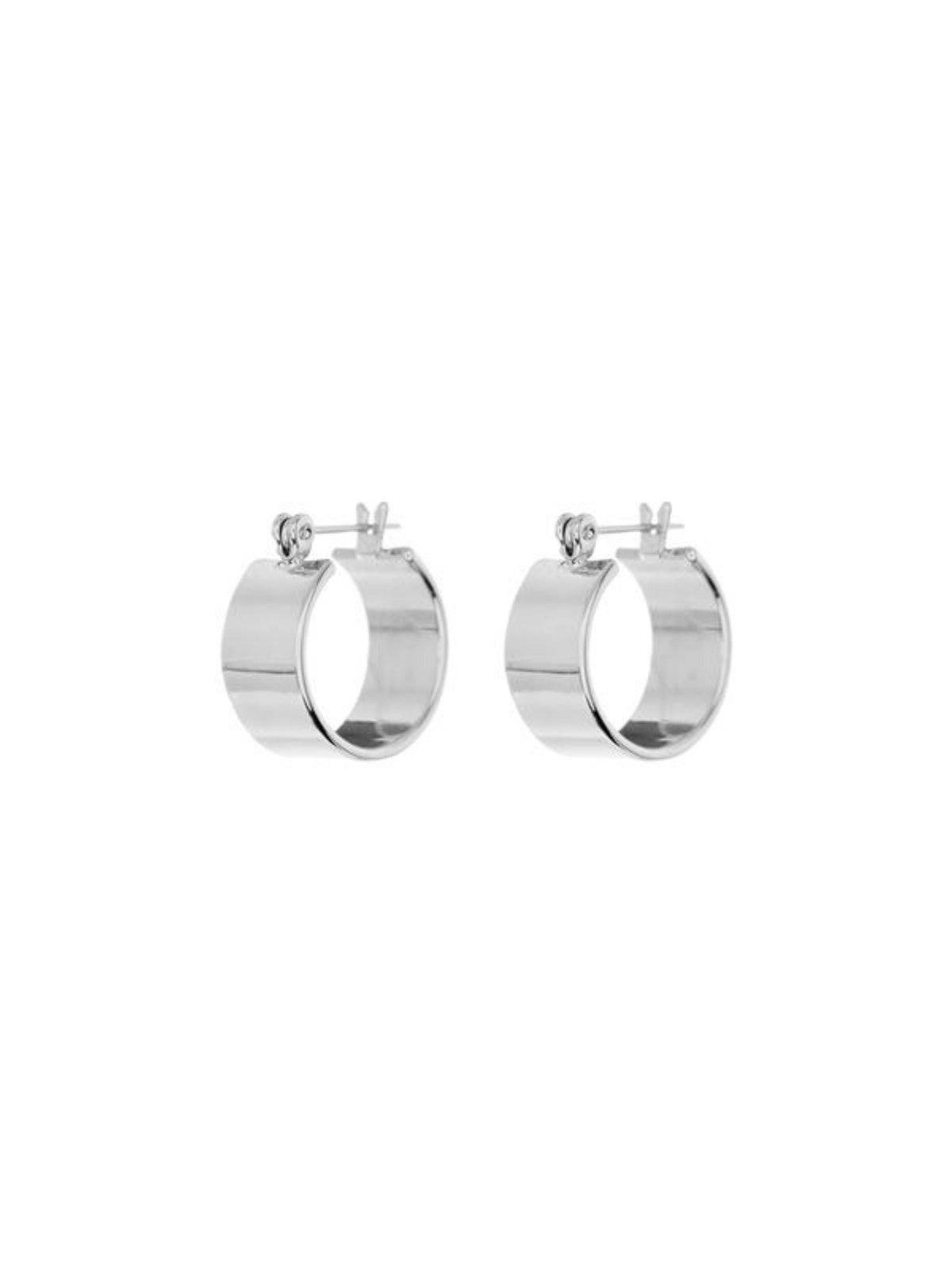 Luv AJ Positano Silver Hoops - Perlu